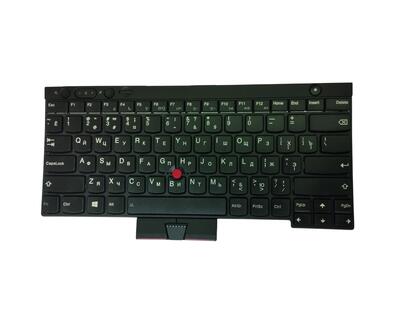 Клавиатура для ноутбука Lenovo ThinkPad (T430, T430I, X230, T530, L430, L530) с указателем (Point Stick) Black, Black Frame, RU