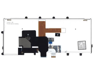Клавиатура для ноутбука Lenovo ThinkPad (X240, X240S, X240I) с подсветкой (Light), с указателем (Point Stick) Black, Black Frame, RU - фото 3