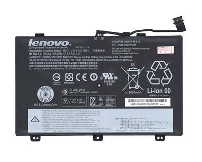 Аккумуляторная батарея для ноутбука Lenovo-IBM 00HW001 ThinkPad S5 Yoga 15 14.8V Black 3785mAh Orig