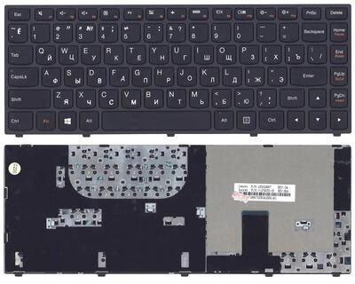 Клавиатура для ноутбука Lenovo IdeaPad (Yoga 13) Black, Black Frame RU