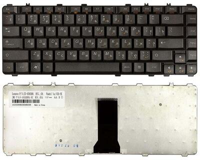 Клавиатура для ноутбука Lenovo IdeaPad (Y450, Y450A, Y450G, Y550, Y550A, Y460, Y560, B460) Black, (Black Frame), RU
