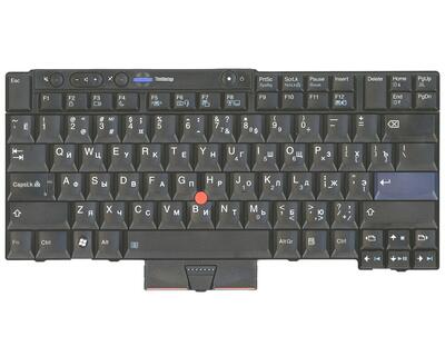 Клавиатура для ноутбука Lenovo ThinkPad (T400S, T410, T410I, X220, T400, T520, T420) с указателем (Point Stick) Black RU - фото 2