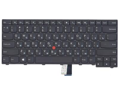 Клавиатура для ноутбука Lenovo ThinkPad Edge (T440, T440P, T440S) с подсветкой (Light), с указателем (Point Stick) Black, Black Frame, RU - фото 2