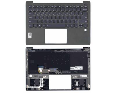 Клавиатура для ноутбука Lenovo Yoga (730-13IKB) с подсветкой (Light), Black, (Gray TopCase), RU