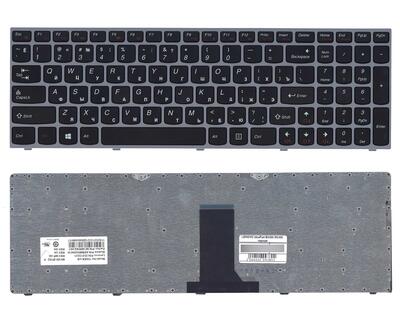 Клавиатура для ноутбука Lenovo IdeaPad (B5400, M5400) Black, (Silver Frame), RU