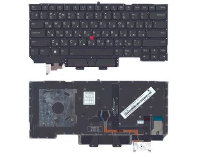 Клавиатура для ноутбука Lenovo ThinkPad (X1 gen 5- 2017) с подсветкой (Light), Black, (Black Frame), RU