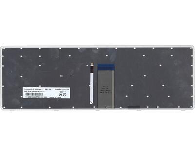 Клавиатура для ноутбука Lenovo IdeaPad U510, Z710 с подсветкой (Light), Black, (Silver Frame), RU - фото 3