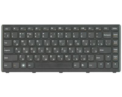 Клавиатура для ноутбука Lenovo IdeaPad (S300, S400, S405) Black, (Black Frame), RU - фото 2