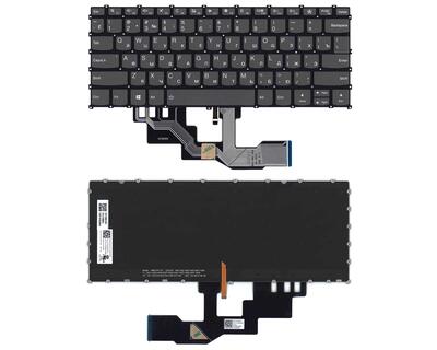Клавиатура для ноутбука Lenovo Ideapad (S540-13) с подсветкой (Light) Black, (No Frame) RU