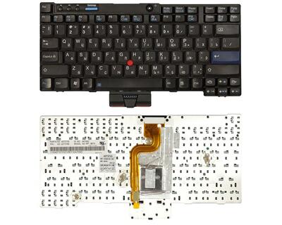 Клавиатура для ноутбука Lenovo ThinkPad (X200, X201) с указателем (Point Stick) Black RU