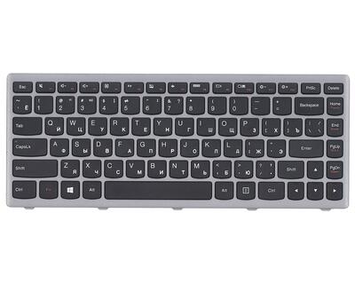 Клавиатура для ноутбука Lenovo IdeaPad (Flex 14, G400s, G405S, S410P, G410S) Black, (Gray Frame) RU - фото 2