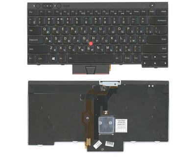 Клавиатура для ноутбука Lenovo ThinkPad (T430, T430I, X230, T530, L430, L530) с указателем (Point Stick) Black, Black Frame, RU