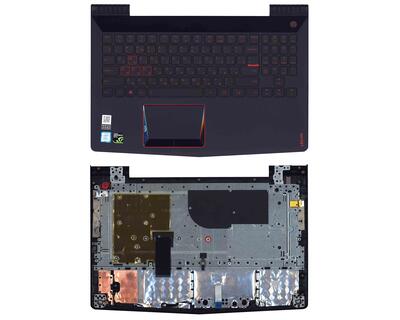 Клавиатура для ноутбука Lenovo Legion Y520-15IKB Black, с подсветкой (Red Light), (Black TopCase), RU