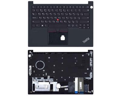 Клавиатура для ноутбука Lenovo ThinkPad E14 с указателем (Point Stick), Black, (Black TopCase) RU