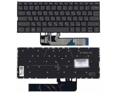 Клавиатура для ноутбука Lenovo Ideapad C340-14API Black с подсветкой (Light), (No Frame) RU
