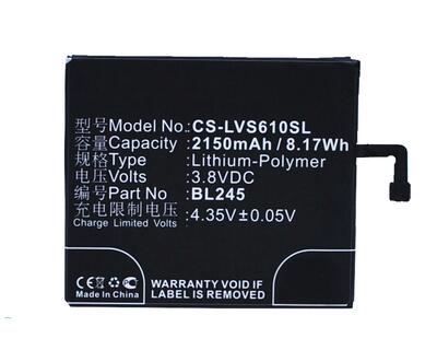 Аккумуляторная батарея для Lenovo CS-LVS610SL S60 3.8V Black 2150mAh 8.17Wh