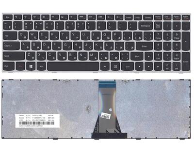 Клавиатура для ноутбука Lenovo IdeaPad (G50-70, G50-30), Black, (Gray Frame) RU
