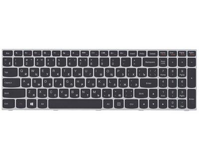 Клавиатура для ноутбука Lenovo IdeaPad (G50-70, G50-30), Black, (Gray Frame) RU - фото 2