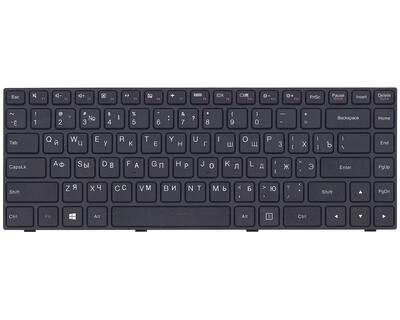 Клавиатура для ноутбука Lenovo IdeaPad (100-14) Black, (Black Frame), RU - фото 2