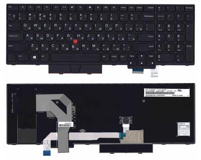 Клавиатура для ноутбука Lenovo Thinkpad (T580) Black, (Black Frame), RU