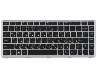 Клавиатура для ноутбука Lenovo IdeaPad (U310) Black, (Silver Frame), RU - фото 2