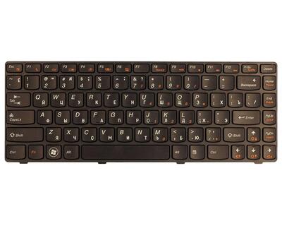 Клавиатура для ноутбука Lenovo IdeaPad (B470, V470) Black, (Black Frame), RU - фото 2