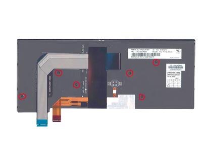 Клавиатура для ноутбука Lenovo Thinkpad T460P с указателем (Point Stick), с подсветкой (Light), длинный шлейф (Long Trail), Black, (No Frame), RU - фото 3