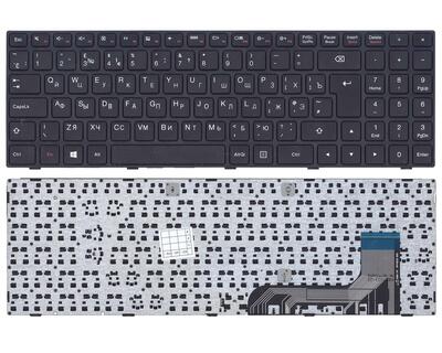 Клавиатура для ноутбука Lenovo IdeaPad (100-15) Black, (Black Frame), RU