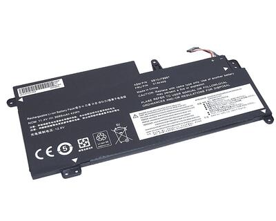 Аккумуляторная батарея для ноутбука Lenovo 01AV400 Thinkpad S2 13 Chromebook 11.4V Black 3685mAh OEM