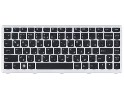 Клавиатура для ноутбука Lenovo IdeaPad (U310) Black, (White Frame), RU - фото 2
