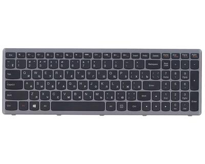 Клавиатура для ноутбука Lenovo IdeaPad Flex 15, G500S, G505, G505A, G505G, G505S, S500, S510, S510p, Z510, Black, (Silver Frame), RU - фото 2