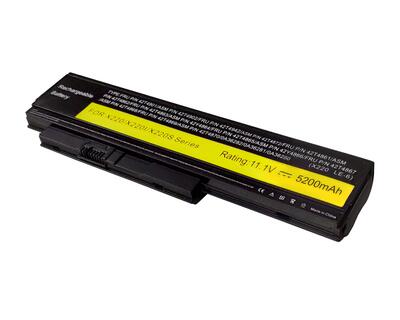 Аккумуляторная батарея для ноутбука Lenovo 42T4879 ThinkPad X220 Tablet 11.1V Black 5200mAh OEM - фото 2