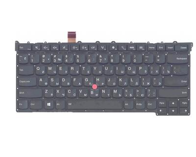 Клавиатура для ноутбука Lenovo ThinkPad carbon Gen 3 2015 (X1) с подсветкой (Light), с указателем (Point Stick) Black, No Frame, RU - фото 2
