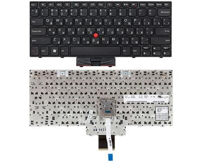Клавиатура для ноутбука Lenovo ThinkPad Edge (E10, X100, X100E, X120E), с указателем (Point Stick) Black, Black Frame, RU