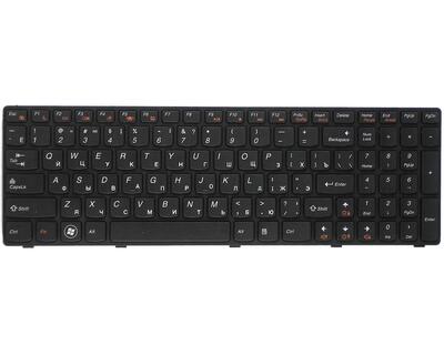 Клавиатура для ноутбука Lenovo IdeaPad (Z560, Z565, G570, G770) Black, (Black Frame), RU - фото 2