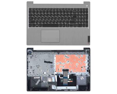 Клавиатура для ноутбука Lenovo IdeaPad 3-15 Black, (Grey TopCase) RU