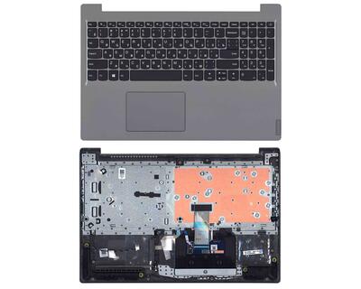 Клавиатура для ноутбука Lenovo IdeaPad S145-15IWL Black, (Grey TopCase) RU