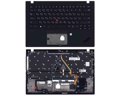 Клавиатура для ноутбука Lenovo ThinkPad X1 Carbon Gen 7 v.1 Black, (Black TopCase) RU