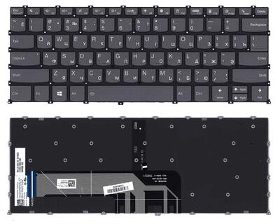 Клавиатура для ноутбука Lenovo ThinkBook 14C V340-14 с подсветкой (Light) Black, (No Frame) RU
