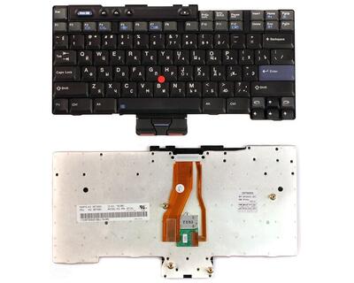 Клавиатура для ноутбука Lenovo ThinkPad (T40, T41, T42, T43, T43p, R50, R51, R52) с указателем (Point Stick) Black RU