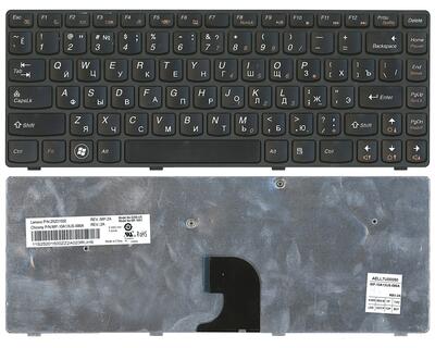 Клавиатура для ноутбука Lenovo IdeaPad (G360) Black, (Black Frame), RU
