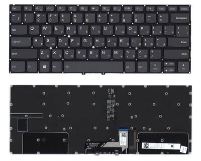 Клавиатура для ноутбука Lenovo Yoga (C930-13IKB) Black с подсветкой (Light) (No Frame) RU