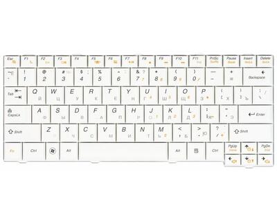 Клавиатура для ноутбука Lenovo IdeaPad (S12) White, RU - фото 2