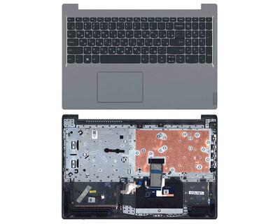 Клавиатура для ноутбука Lenovo IdeaPad S145-15IKB Black, (Grey TopCase) RU