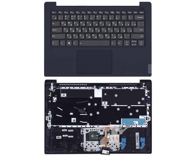 Клавиатура для ноутбука Lenovo IdeaPad S340-14IWL Black, (Dark blue TopCase) RU
