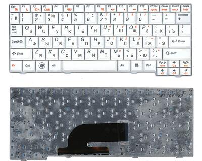 Клавиатура для ноутбука Lenovo IdeaPad (S10-2, S10-3C) White, RU
