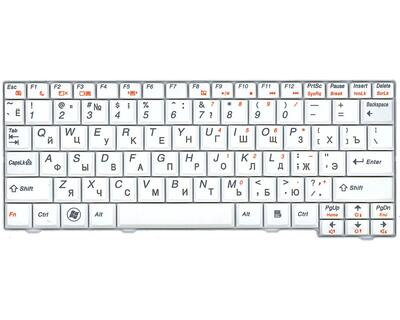 Клавиатура для ноутбука Lenovo IdeaPad (S10-2, S10-3C) White, RU - фото 2
