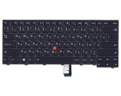Клавиатура для ноутбука Lenovo ThinkPad Edge (T440, T440P, T440S), с указателем (Point Stick) Black, Black Frame, RU - фото 2