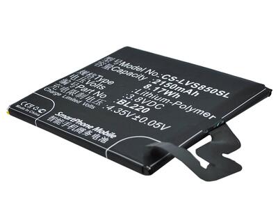 Аккумуляторная батарея для Lenovo CS-LVS850SL S850 3.8V Black 2150mAh 8.17Wh