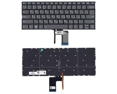 Клавиатура для ноутбука Lenovo Yoga (720-13ISK) Black с подсветкой (Light) (No Frame) RU